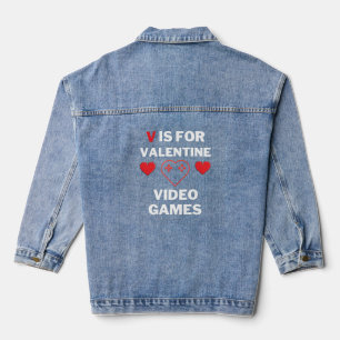 V is for Valentine Video Games デニムジャケット