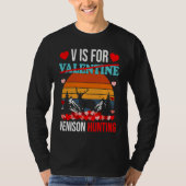 V Is For Venison Hunting Valentines Day Tees Boys Tシャツ (正面)