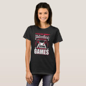 V Is For Video Games Valentines Day Gamer Boy Men Tシャツ (正面フル)