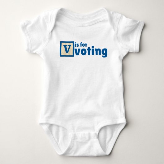 V is for Voting ベビーボディスーツ (正面)