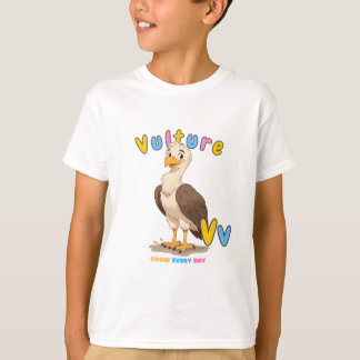 「V is for Vulture」アルファベットTシャツ – Grow Every Day Tシャツ