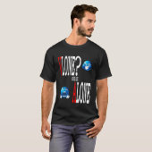 v lone more like alone ストリートウェア ミーム ギフト 白 tシャツ (正面フル)