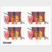 v love hakuna matata valentine 長方形シール (シート)