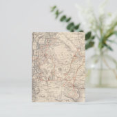 V Martin de Moussy博士の旅行地図 ポストカード (スタンド正面)