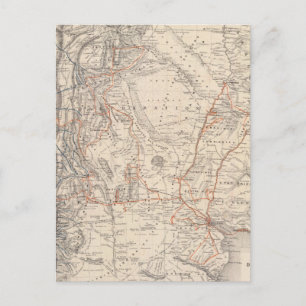 V Martin de Moussy博士の旅行地図 ポストカード