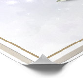 V Monogram Pink Rose ポスター (角)