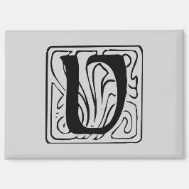 V Monogramm schwarz マグネット