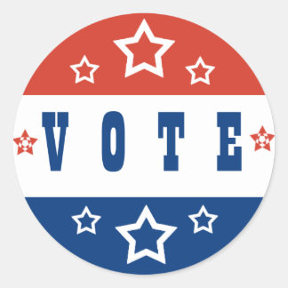 V O T Eボタン ラウンドシール