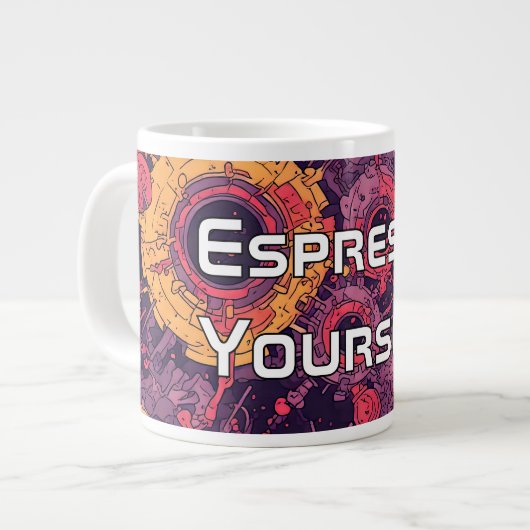 V-Pulse 6特殊マグカップ ジャンボコーヒーマグカップ (正面左)