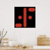 V the Visitors 1983ロゴ ポスター (キッチン)