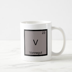 V - Vonnegutおもしろいな化学要素の記号のティー コーヒーマグカップ