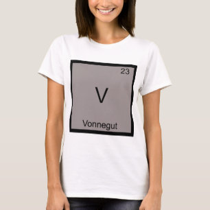 V - Vonnegutおもしろいな化学要素の記号のティー Tシャツ