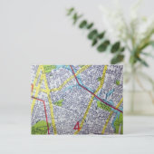 VAのノーフォークヴィンテージの地図 ポストカード (スタンド正面)