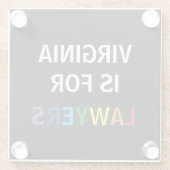 VAは弁護士コースター向け ガラスコースター (裏面)