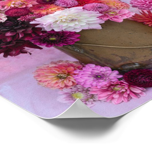 Vaas met Dahlia`s ポスター (角)