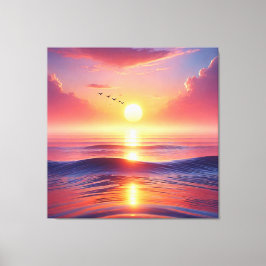 Vaastuの絵を描為のRising Sun キャンバスプリント