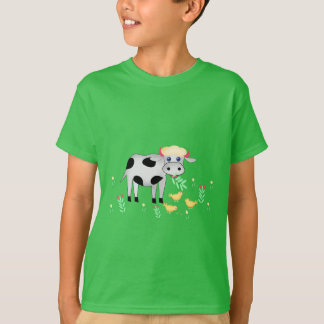 Vaca y pollitos tシャツ