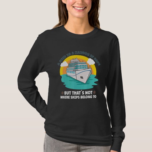 Vacation Boating Boat Captain Cruise Ship Cruising Tシャツ (正面)