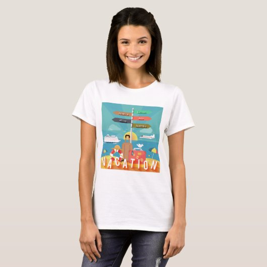 Vacation Destinations Tシャツ (正面フル)