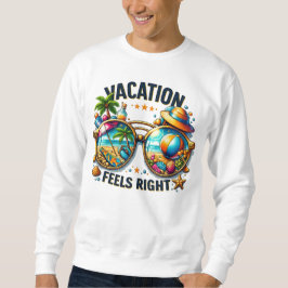 Vacation Feels Right Basic Sweatshirt USA スウェットシャツ