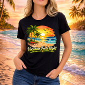 Vacation Feels Right Island Summer Tee USA Tシャツ