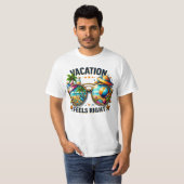 Vacation Feels Right Men’s Value T-Shirt USA Tシャツ (正面フル)