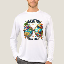 Vacation Feels Right Premium Long Sleeve USA トライブレンドＴシャツ