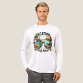 Vacation Feels Right Premium Long Sleeve USA トライブレンドTシャツ (正面全体)