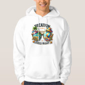 Vacation Feels Right Pullover Hoodie USA パーカ (正面)