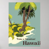 Vacation Hawaiiヴィンテージ旅行ポスターを撮る ポスター (正面)