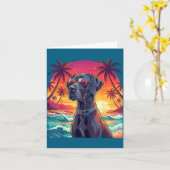 Vacation Hawaii Mom Dad Dane Hawaiian カード (黄色い花)