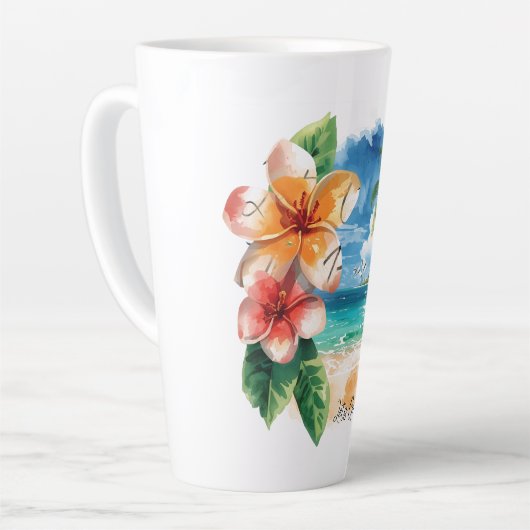 Vacation, Lets Go To The Beach  カフェラテマグ (左アングル)