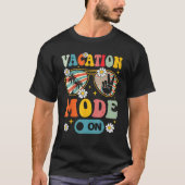 Vacation Mode On Summer  Beach Sunglasses Palm Tre Tシャツ (正面)