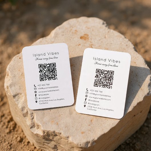 Vacation Rental Guest House Photo QR Code 名刺