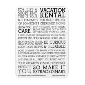 Vacation Rental Guest Manifesto マグネット (縦)