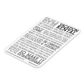 Vacation Rental Guest Manifesto マグネット (左側)