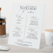 Vacation Rental Host Welcome House Rules WiFi Sign 台座サイン (インサイチュ)