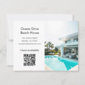 Vacation Rental Property Beach Promo Postcard 招待状 (正面)