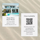 Vacation Rental Property Beach Promo Small Card 名刺