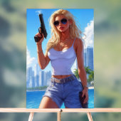 Vacation’s Over – Back from the Beach, Locked and  アクリルサイン (ニュートラル)