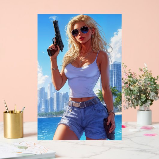 Vacation’s Over – Back from the Beach, Locked and  アクリルサイン (ウェディング)