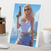 Vacation’s Over – Back from the Beach, Locked and  台座サイン (インサイチュ)