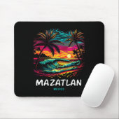 Vacation Souvenir Palm Tree Mazatlan  マウスパッド (マウス)