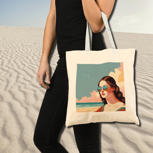 Vacation Vibes Mona Lisa Tote Bag トートバッグ