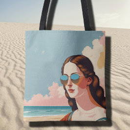 Vacation Vibes Mona Lisa Tote Bag トートバッグ
