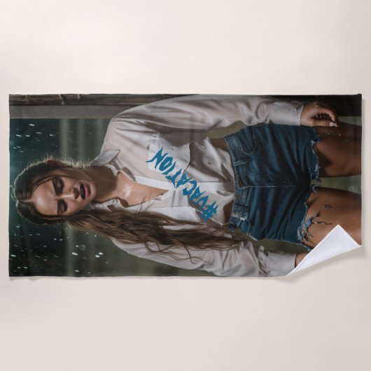 #vacationBeachTowel ビーチタオル (正面)