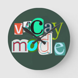 Vacayレトロモード ラウンド壁時計