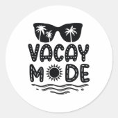 Vacay mode ラウンドシール (正面)