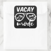 Vacay Mode II - 家族旅行 スクエアシール (バッグ)