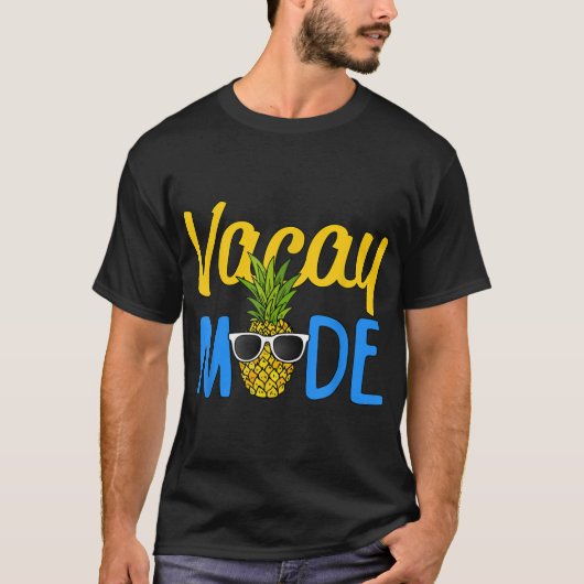 Vacay Mode | Tropical Pineapple Summer Vibes Tシャツ (正面)